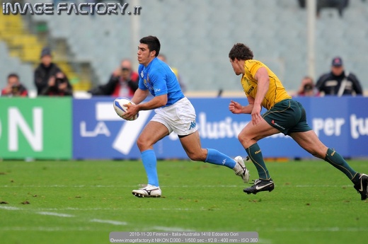 2010-11-20 Firenze - Italia-Australia 1418 Edoardo Gori